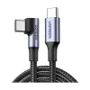 UGREEN US334 (70643) USB Type-C Male to Male, 1 Meter, Black Charging & Data Cable