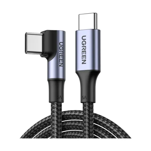 UGREEN US334 (70643) USB Type-C Male to Male, 1 Meter, Black Charging & Data Cable