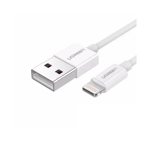 UGREEN US155 (80315) USB Male to Lightning Male 1.5 Meter White Data Cable