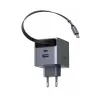 Ugreen X614 (65822) 45W GaN USB & USB-C Gray Fast Charger With Cable