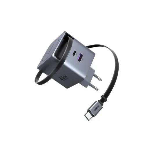 Ugreen Nexode Pro X615 (65825) 65W GaN USB & USB-C Gray Fast Charger With Cable