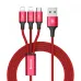 Baseus Rapid Series 3-in-1 Micro+Dual Lightning 3A Cable 1.2 Meter