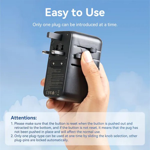 VENTION FJGB0 120W 4-Port USB GaN Universal Travel Adapter VENTION FJGB0 120W 4-Port USB GaN Universal Travel Adapter