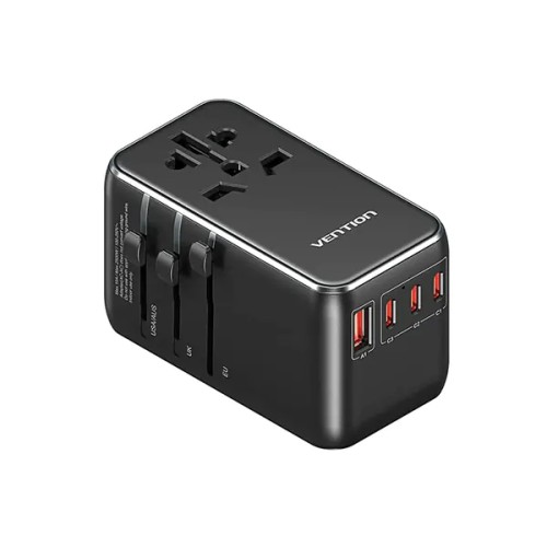 VENTION FJGB0 120W 4-Port USB GaN Universal Travel Adapter VENTION FJGB0 120W 4-Port USB GaN Universal Travel Adapter