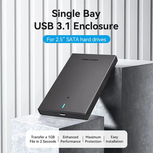VENTION KPBB0 2.5 Inch SATA Hard Drive Enclosure VENTION KPBB0 2.5 Inch SATA Hard Drive Enclosure