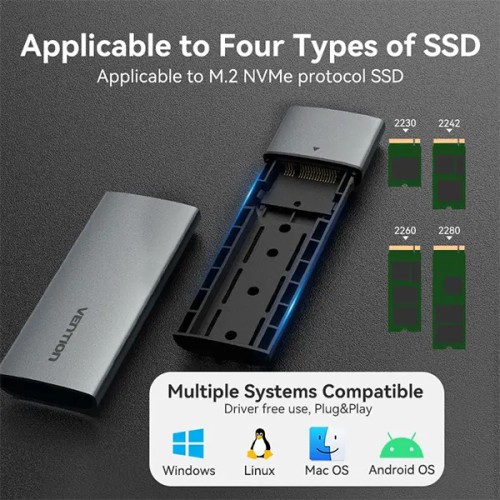 VENTION KPGH0 M.2 NVMe SSD Enclosure VENTION KPGH0 M.2 NVMe SSD Enclosure
