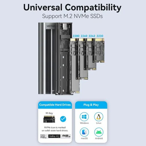 VENTION KPKH0 M.2 NVMe SSD Enclosure VENTION KPKH0 M.2 NVMe SSD Enclosure