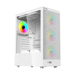 Value-Top AUNIX 81F4W ATX ARGB Gaming Case (White)