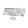Value Top KMW1096W White Wireless Silent Office Keyboard & Mouse Combo with Bangla