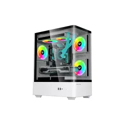 Value Top NUBIA 20F5-MI Tower Micro-ATX Gaming Case with Built-In 5 x ARGB Fan