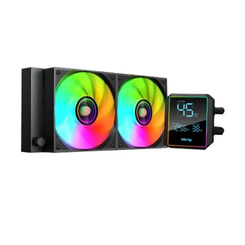 Value-Top TYDAL 240D ARGB 240mm AIO Liquid CPU Cooler With Display