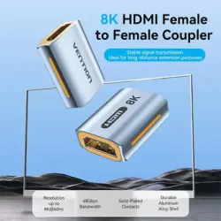 VENTION AIUH0 8K HDMI-A Female to Female Adapter VENTION AIUH0 8K HDMI-A Female to Female Adapter