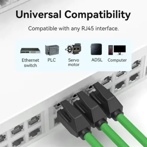VENTION IBPGJ Cat6A SFTP Industrial Flexible Patch Cable - 5M