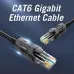 VENTION IBABN Flat CAT6 UTP Patch Cord Cable 15M Black