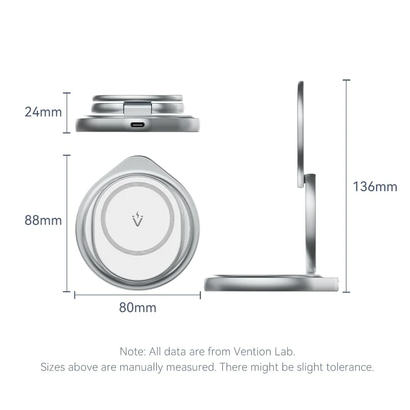 Vention FGEI0 3-in-1 Wireless Charger Stand