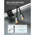 VENTION ALEHH Ultra Thin HDMI Male to Male HD Cable 2M Gray Aluminum Alloy Type