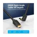 VENTION AARBG HDMI Right Angle Cable 90 Degree 1.5M Black 