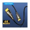 VENTION ALSBV 4K Fiber Optic HDMI Male to Male Cable 40M Black Zinc Alloy Type 