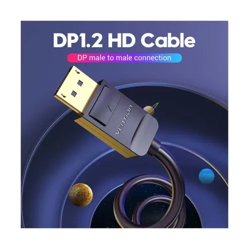 VENTION HACBG DP Cable 1.5M Black