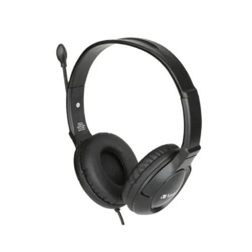 Verbatim Noise Cancelling 3.5mm Headset with Boom Mic