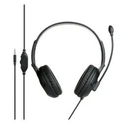 Verbatim Noise Cancelling 3.5mm Headset with Boom Mic