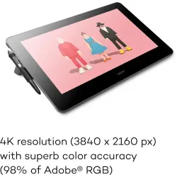 Wacom Cintiq Pro 16 Inch UHD Creative Pen & Touch Graphics Tablet