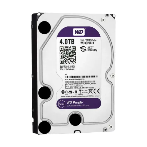 Western Digital WD40PURX 4TB Purple Surveillance HDD
