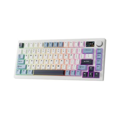 Tecware Tri-Tone PBT Keycaps For 81 Keys Mechanical Keyboard - White Sapphire Tecware Tri-Tone PBT Keycaps For 81 Keys Mechanical Keyboard - White Sapphire
