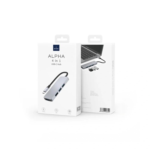 WiWU Alpha A440 Pro 4-in-1 USB Type-C Hub WiWU Alpha A440 Pro 4-in-1 USB Type-C Hub