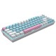 E-YOOSO Z686 Monochrome Compact Mechanical Keyboard with Ice Blue Backlit