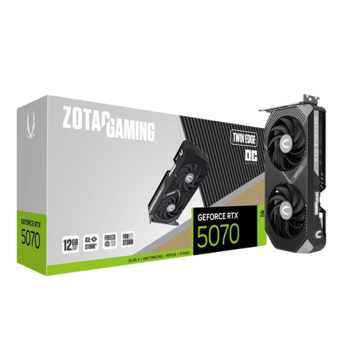 ZOTAC GAMING GeForce RTX 5070 Twin Edge OC 12GB GDDR7 Graphics Card ZOTAC GAMING GeForce RTX 5070 Twin Edge OC 12GB GDDR7 Graphics Card