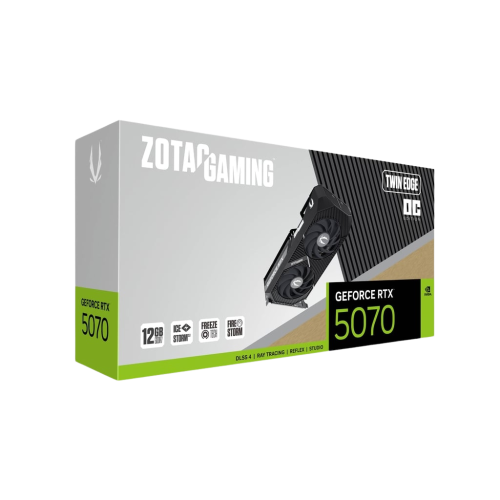 ZOTAC GAMING GeForce RTX 5070 Twin Edge OC 12GB GDDR7 Graphics Card ZOTAC GAMING GeForce RTX 5070 Twin Edge OC 12GB GDDR7 Graphics Card