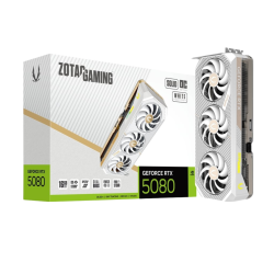 ZOTAC GAMING GeForce RTX 5080 SOLID OC White 16GB GDDR7 Graphics Card