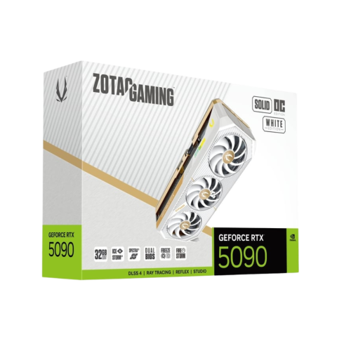 ZOTAC GAMING GeForce RTX 5090 SOLID OC White Edition 32GB GDDR7 Graphics Card ZOTAC GAMING GeForce RTX 5090 SOLID OC White Edition 32GB GDDR7 Graphics Card