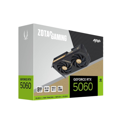 ZOTAC GeForce RTX 5060 AMP 8GB GDDR7 Graphics Card ZOTAC GeForce RTX 5060 AMP 8GB GDDR7 Graphics Card