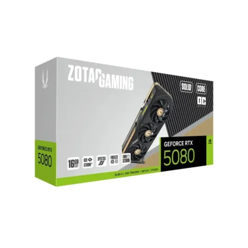 ZOTAC GAMING GeForce RTX 5080 SOLID CORE OC 16GB GDDR7 Graphics Card