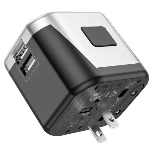 Hoco AC5 Dual USB Universal Travel Adapter Hoco AC5 Dual USB Universal Travel Adapter