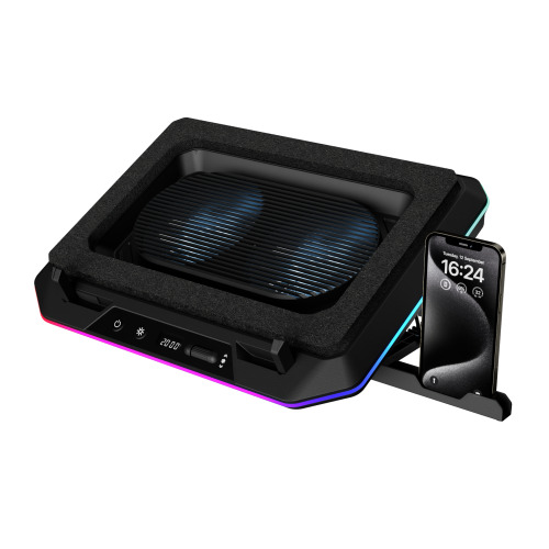 Gamdias AETHER P1 RGB Laptop Cooler With Phone Stand