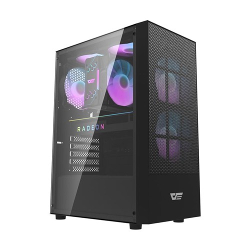 AIGO DARKFLASH A290 TEMPERED GLASS ATX CASE (Black)