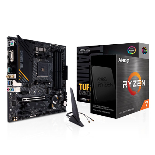 AMD Ryzen 7 5700X - ASUS TUF GAMING B550M-E WIFI Combo