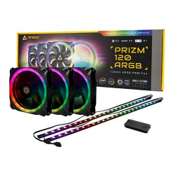 Antec Prizm 120 ARGB 3+2+C 3 in 1 Cooling Fan with controller & ARGB LED Strips