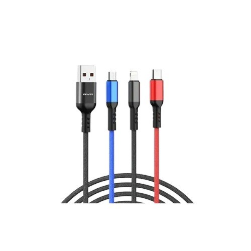Awei CL-971 3 in 1 USB Charging Cable Awei CL-971 3 in 1 USB Charging Cable