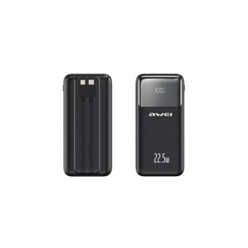 Awei P107K 20000mah 22.5W Fast Charging Digital Display Power Bank Awei P107K 20000mah 22.5W Fast Charging Digital Display Power Bank