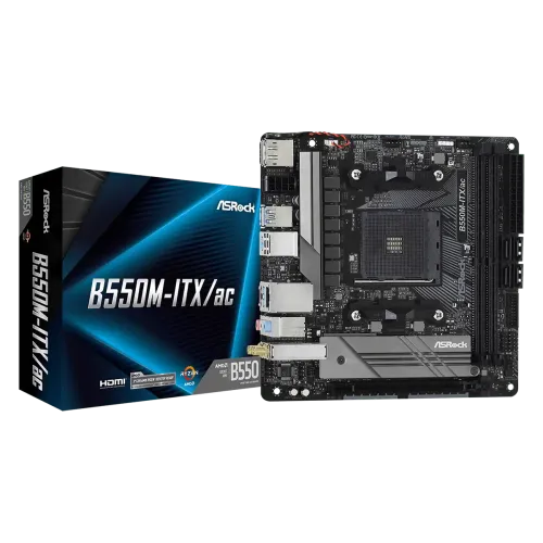 ASRock B550M-ITX/ac AMD AM4 Mini-ITX Motherboard