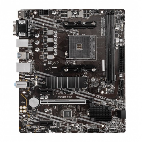 MSI B550M PRO AM4 Micro-ATX Motherboard MSI B550M PRO AM4 Micro-ATX Motherboard