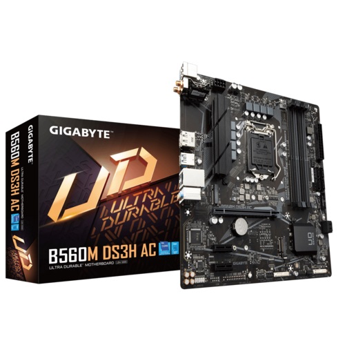 GIGABYTE B560M DS3H AC Intel 10th and 11th Gen Micro ATX Motherboard