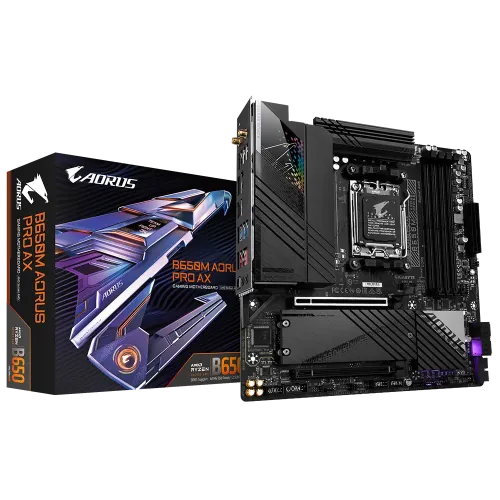 GIGABYTE B650M AORUS PRO AX DDR5 AMD AM5 Micro-ATX Motherboard