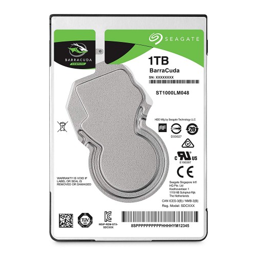 Seagate Barracuda 1TB 2.5 Inch SATA 5400RPM Laptop HDD- ST1000LM048