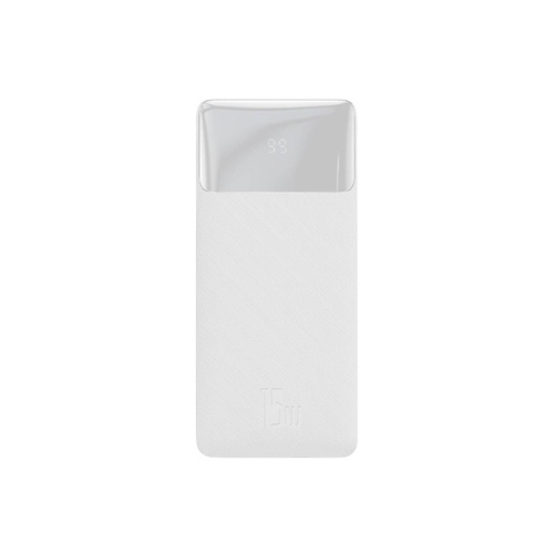 BASEUS BIPOW DIGITAL DISPLAY 15W 10000MAH POWER BANK WHITE