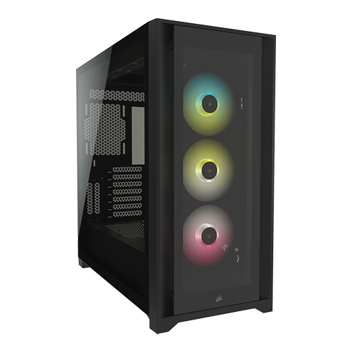 Corsair iCUE 5000X RGB Tempered Glass Mid-Tower Smart Case (Black)